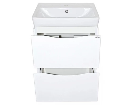 Тумба под раковину Misty Венера 60 с 2-мя ящиками белая П-Внр01060-012Я