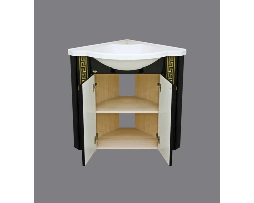 Тумба под раковину Misty Olimpia Lux 60 черная Л-Олл01060-023Уг