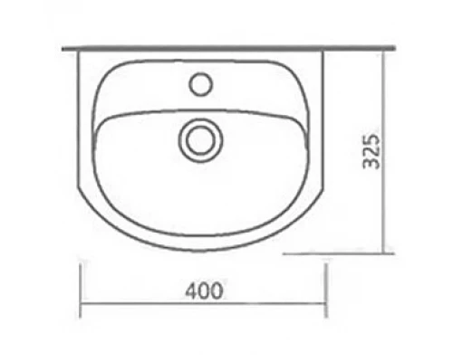 Тумба под раковину Misty Соло -40 Тумба прямая Э-Сол01040-0112Д