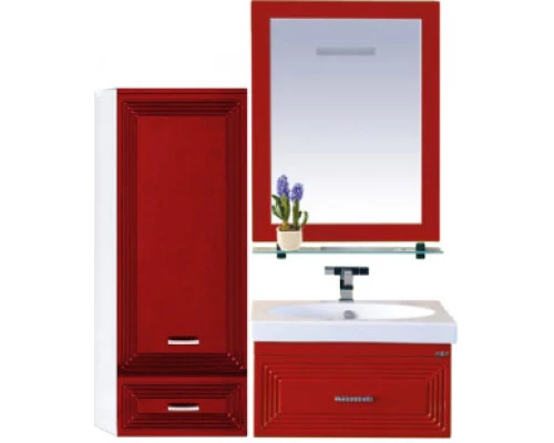 Тумба под раковину Misty Европа 60 красная подвесная П-Евр01060-041По