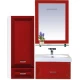 Тумба под раковину Misty Европа 60 красная подвесная П-Евр01060-041По