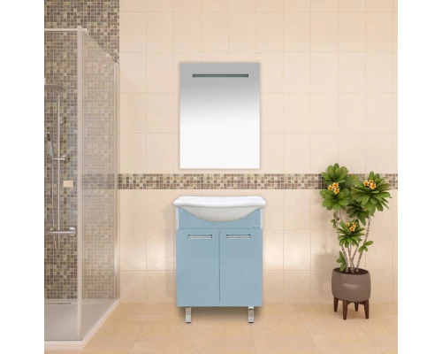 Зеркало Misty 1 Неон - Зеркало LED600х800 сенсор на корпусе(прямоугольное)