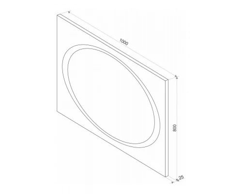 Зеркало Misty СТАЙЛ X1 1000*800 ЗЛП28