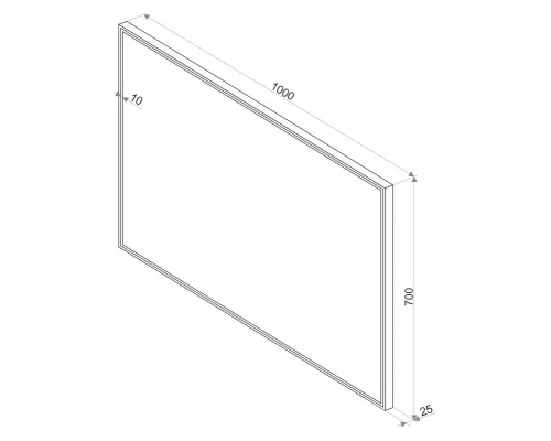 Зеркало Misty СТАЙЛ S1 1000*700 ЗЛП512