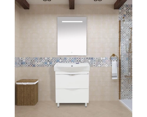 Зеркало Misty 1 Неон - Зеркало LED600х800 сенсор на зеркале(прямоугольное) П-Нео060080-1ПРСНЗ