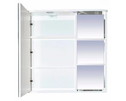 Зеркальный шкаф Misty Венера- 80 Зеркало-шкаф лев. со светом белое П-Внр04080-01СвЛ