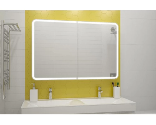 Зеркальный шкаф Misty Авеню - 1200x800 LED с розеткой МВК001