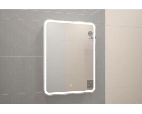 Зеркальный шкаф Misty Элиот - 600х800 левый LED с розеткой МВК017