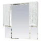 Зеркальный шкаф Misty Лорд -105 зеркало-шкаф (свет) (белая пленка) П-Лрд04105-012Св
