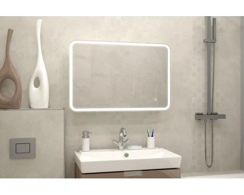 Зеркальный шкаф Misty Токио - 900х530 LED с розеткой МВК010