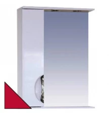 Зеркальный шкаф Misty Жасмин - 55 Зеркало - шкаф L красный П-Жас02055-042СвЛ