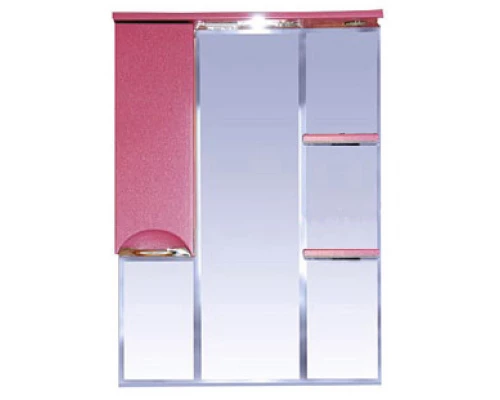 Зеркальный шкаф Misty Жасмин - 75 Зеркало - шкаф лев. (свет) розовая плёнка П-Жас02075-122СвЛ