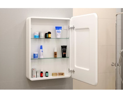 Зеркальный шкаф Misty Элиот - 600х800 правый LED с розеткой МВК018