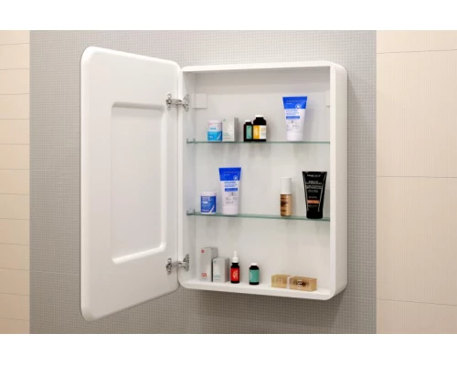 Зеркальный шкаф Misty Элиот - 600х800 левый LED с розеткой МВК017