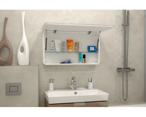 Зеркальный шкаф Misty Токио - 900х530 LED с розеткой МВК010