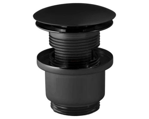 Донный клапан Paffoni ZSCA050NO, с переливом, черный