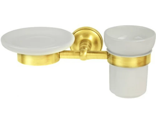 Держатель мыльницы и стакана Migliore Mirella 28155/27671/27670, золото