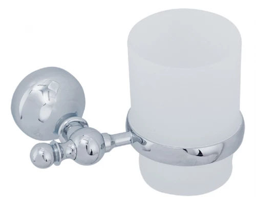 Стакан настенный Veragio Gialetta VR.GIL-6440.CR, матовое стекло/хром