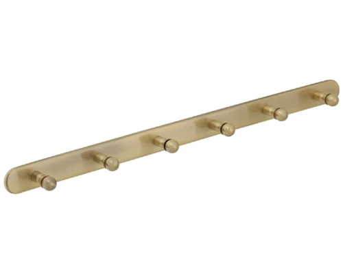 Планка с 6-ю крючками L47,5 см Veragio Gialetta, бронза VR.GIL-6439.BR