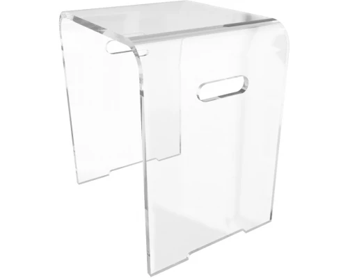 Табурет для ванной комнаты 1Marka Nuvo, прозрачный, Ц0000005278