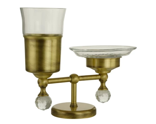 Держатель стакана и мыльницы настольный Migliore Amerida, бронза, 16572