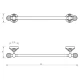 Полотенцедержатель Migliore.CRistalia 16842 - золото, 59 см