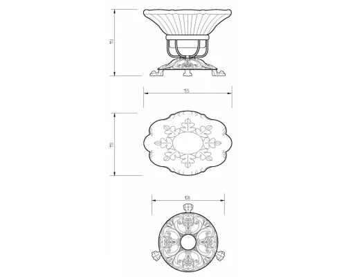 Мыльница Migliore Elizabetta 16988 - бронза
