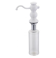 Дозатор жидкого мыла Zorg Inox ZR-25 WHITE, цвет белый