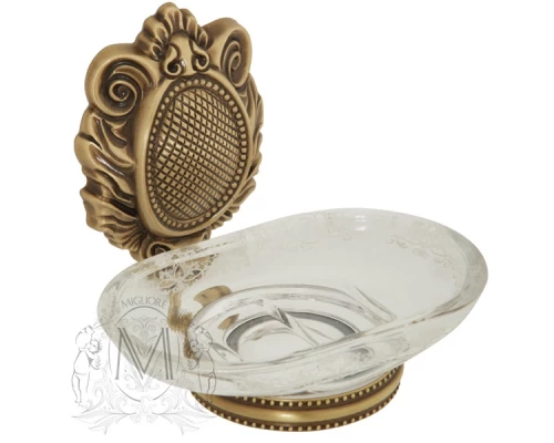 Мыльница Migliore Cleopatra 16623 бронза