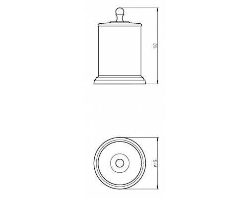 Баночка Migliore Mirella 17229 - хром