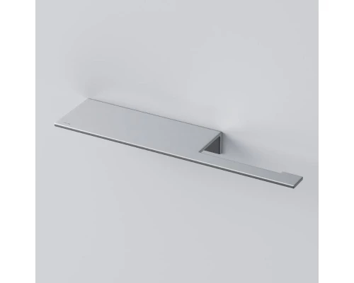 Держатель туалетной бумаги Am.Pm Sense L с полкой, серый матовый, A7454300