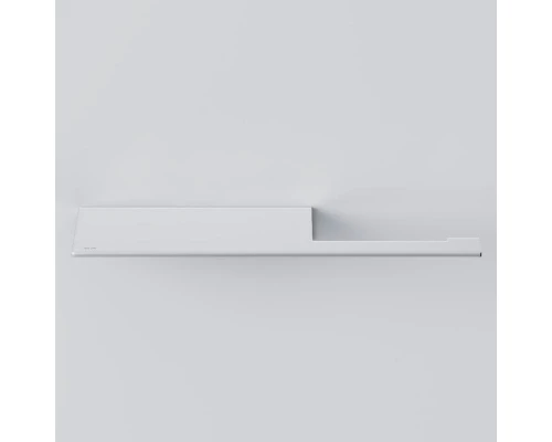 Держатель туалетной бумаги Am.Pm Sense L с полкой, серый матовый, A7454300