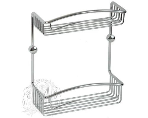 Решетка двойная Migliore Complementi, хром 22038