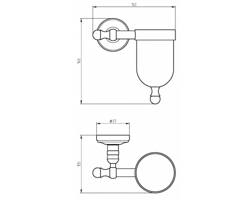 Держатель освежителя воздуха Migliore Mirella 17314 - золото