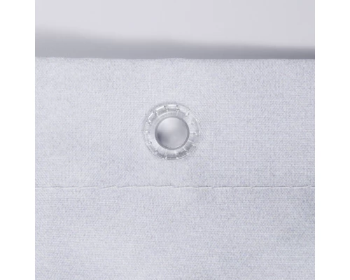 Штора для ванной WasserKraft Aland, 200 х 200 см, навесная, белая/серая, SC-85102