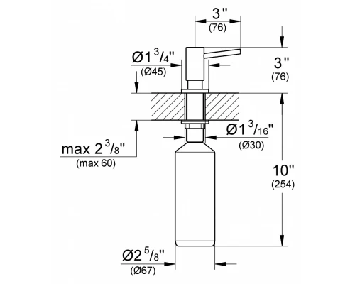 Дозатор жидкого мыла Grohe Cosmopolitan 40535000, хром