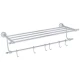 Полка-держатель для полотенец Veragio Gialetta VR.GIL-6426.CR, 60 см c 6-ю подвижными крючками, хром