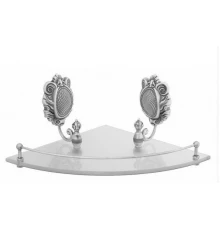 Полка с галереей Migliore Cleopatra 16666 хром