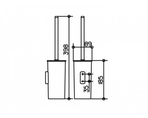 Ершик Keuco Collection Moll 12764 010100 туалетный