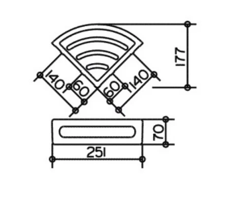 Угловая корзинка для губки Keuco Elegance New 11657 010001, хром/антрацит