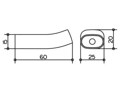 Крючок для полотенца Keuco Edition 400, 2.5 см, хром, 11514010000