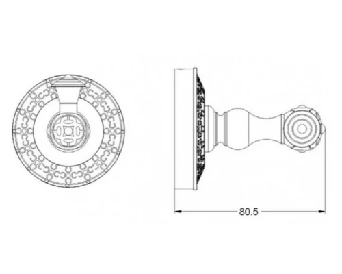 Крючок Zorg Antic AZR 01 BR, цвет бронза
