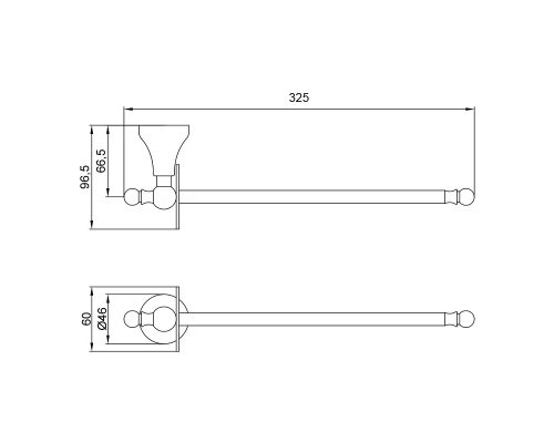 Бумагодержатель для запасных рулонов Veragio Gialetta VR.GIL-6482.CR, хром