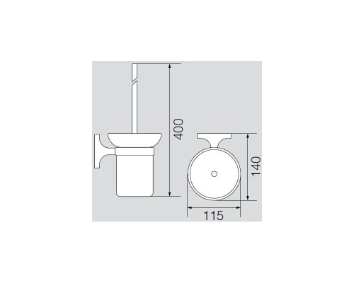 Ершик настенный Veragio Oscar, бронза OSC-5290.BR