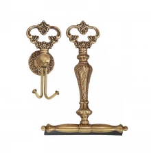 Щетка для чистки стеклянных поверхностей с крючком Migliore Elizabetta 17017, цвет бронза