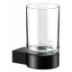 Стакан для зубных щеток Keuco Plan, черный матовый, 14950379000