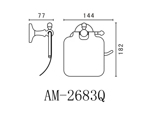 Бумагодержатель Art&Max Antic AM-E-2683Q