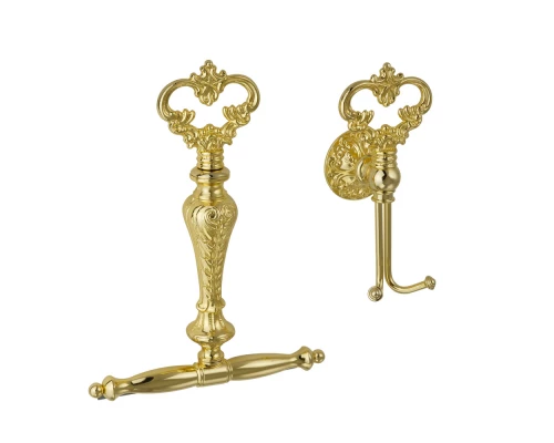 Щетка для чистки стеклянных поверхностей с крючком Migliore Elizabetta 17084, цвет золото