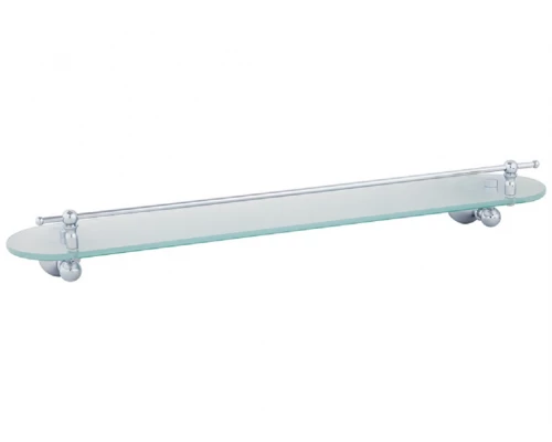 Полка с галереей Veragio Gialetta VR.GIL-6411.CR, 60 см, матовое стекло/хром