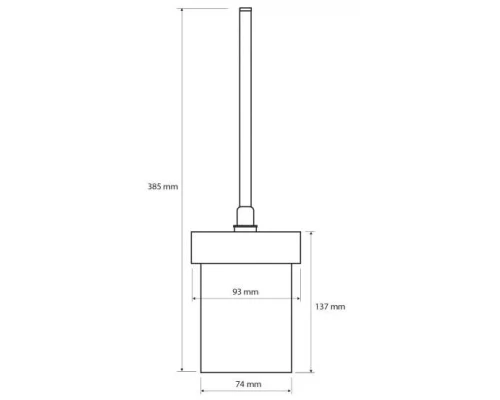 Ершик для туалета Bronze de Luxe 1760s Loft подвесной, бронза, 10506
